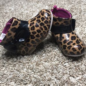Baby Girls Leopard Rainboots